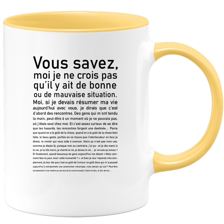 quotedazur - Mug Vous Savez Bonne Ou Mauvaise Situation - Cadeau Collègue Retraite - Idée Cadeau Original Femme - Tasse Couple Saint Valentin - Gadget Geek - Idéal Anniversaire Soeur Meilleure Amie