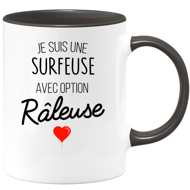 quotedazur - Mug Je Suis Une Surfeuse Avec Option Râleuse - Cadeau Idéal Pour Surfeuse - Cadeau Personnalisé Pour Femme - Cadeau Original Pour Anniversaire Ou Noël