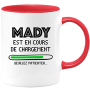 quotedazur - Mug Mady Est En Cours De Chargement Veuillez Patienter - Cadeau Mady Prénom Femme Personnalisé - Cadeau Annniversaire Noël Adolescent Collègue