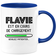 quotedazur - Mug Flavie Est En Cours De Chargement Veuillez Patienter - Cadeau Flavie Prénom Femme Personnalisé - Cadeau Annniversaire Noël Adolescent Collègue