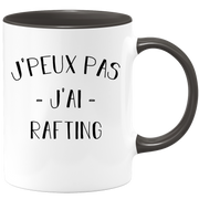 quotedazur - Mug Je Peux Pas J'ai Rafting - Cadeau Humour Sport - Idée Cadeau Original - Tasse Rafting - Idéal Pour Anniversaire Ou Noël