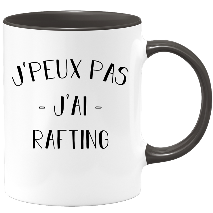 quotedazur - Mug Je Peux Pas J'ai Rafting - Cadeau Humour Sport - Idée Cadeau Original - Tasse Rafting - Idéal Pour Anniversaire Ou Noël