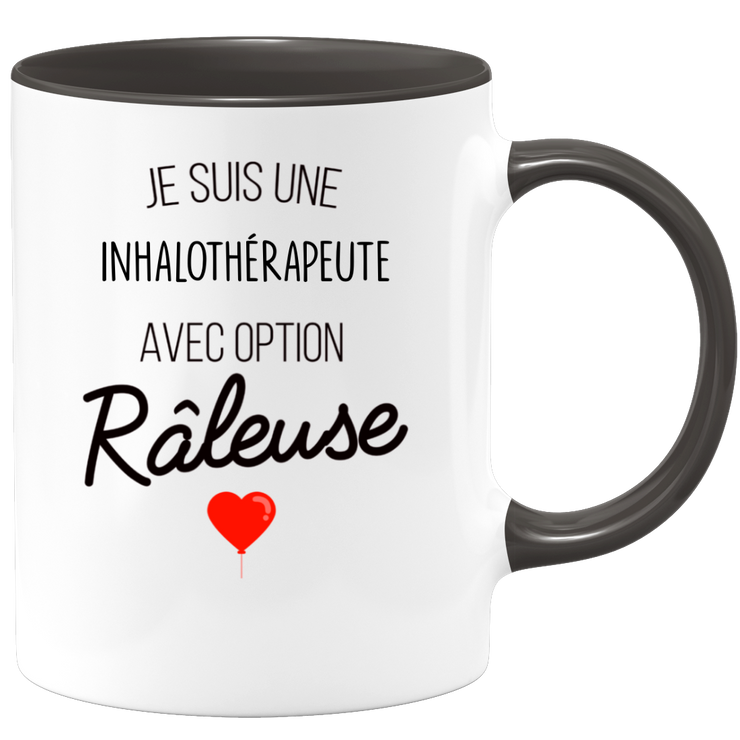 quotedazur - Mug Je Suis Une Inhalothérapeute Avec Option Râleuse - Cadeau Idéal Pour Inhalothérapeute - Cadeau Personnalisé Pour Femme - Cadeau Original Pour Anniversaire Ou Noël