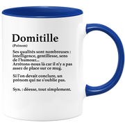 Domitille Gift Mug - Domitille definition - Personalized first name gift Birthday Woman Christmas departure colleague - Ceramic - White