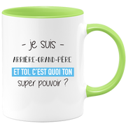 quotedazur - Mug Je Suis Arriere grand pere Et Toi C'est Quoi Ton Super Pouvoir - Cadeau Humour Travail - Idée Cadeau Départ Collègue - Tasse Chef Arriere grand pere - Idéal Pour Noël Au Bureau