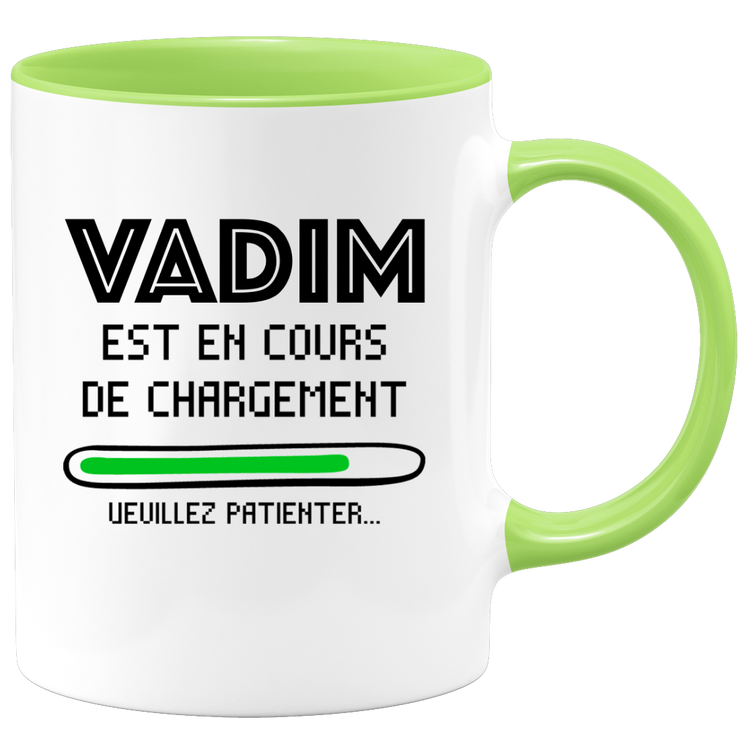 quotedazur - Mug Vadim Est En Cours De Chargement Veuillez Patienter - Cadeau Vadim Prénom Homme Personnalisé - Cadeau Annniversaire Noël Adolescent Collègue