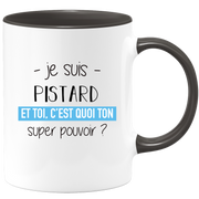 quotedazur - Mug Je Suis Pistard Et Toi C'est Quoi Ton Super Pouvoir - Cadeau Humour Travail - Idée Cadeau Départ Collègue - Tasse Chef Pistard - Idéal Pour Noël Au Bureau