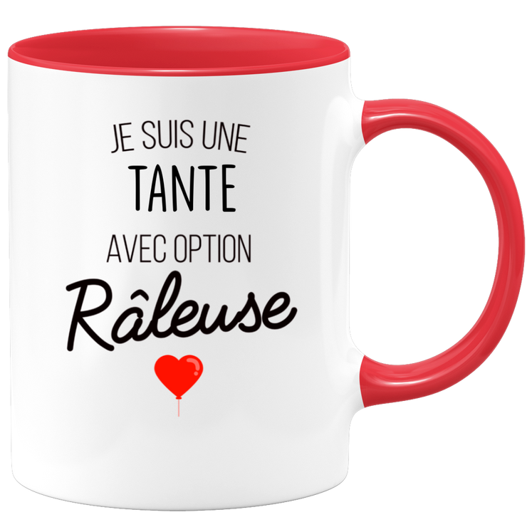 quotedazur - Mug Je Suis Une Tante Avec Option Râleuse - Cadeau Idéal Pour Tante - Cadeau Personnalisé Pour Femme - Cadeau Original Pour Anniversaire Ou Noël