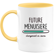 quotedazur - Mug Future Menuisiere Chargement En Cours - Cadeau Humour Promotion Travail - Idée Cadeau Départ Collègue - Tasse Chef Menuisiere - Idéal Pour Noël Au Bureau