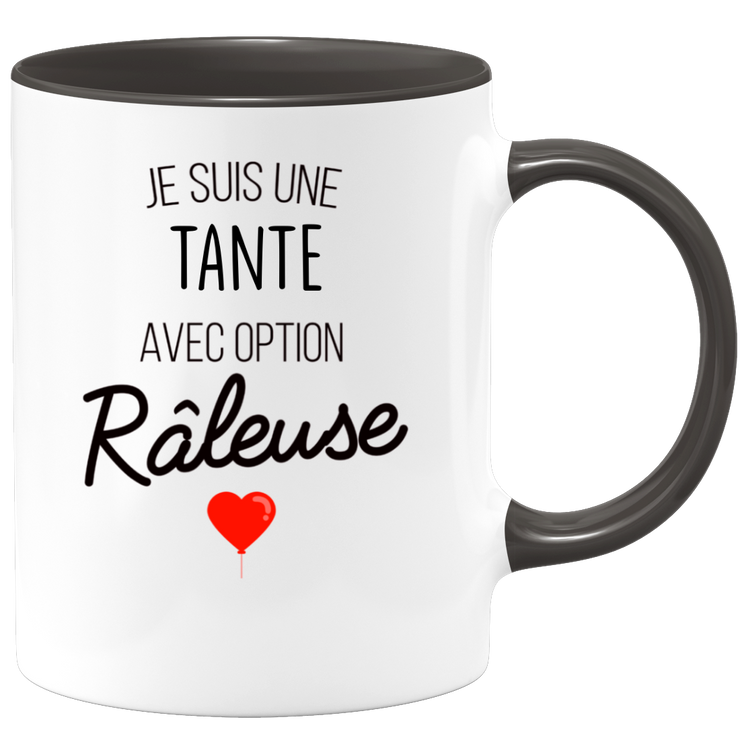 quotedazur - Mug Je Suis Une Tante Avec Option Râleuse - Cadeau Idéal Pour Tante - Cadeau Personnalisé Pour Femme - Cadeau Original Pour Anniversaire Ou Noël