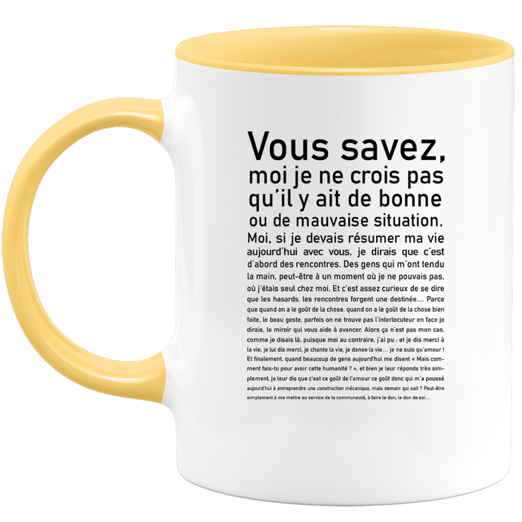 quotedazur - Mug Vous Savez Bonne Ou Mauvaise Situation - Cadeau Collègue Retraite - Idée Cadeau Original Femme - Tasse Couple Saint Valentin - Gadget Geek - Idéal Anniversaire Soeur Meilleure Amie