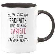 quotedazur - Mug Je Ne Suis Pas Parfaite Mais Je Suis Cariste Et C'est Presque Pareil - Cadeau Humour Métier Travail  - Idée Cadeau Cariste Pot De Départ Cheffe Mutation - Tasse Cadeau Noël Bureau