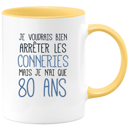 Funny funny 80th birthday mug - 80th birthday gift mug Man Woman Humor Original