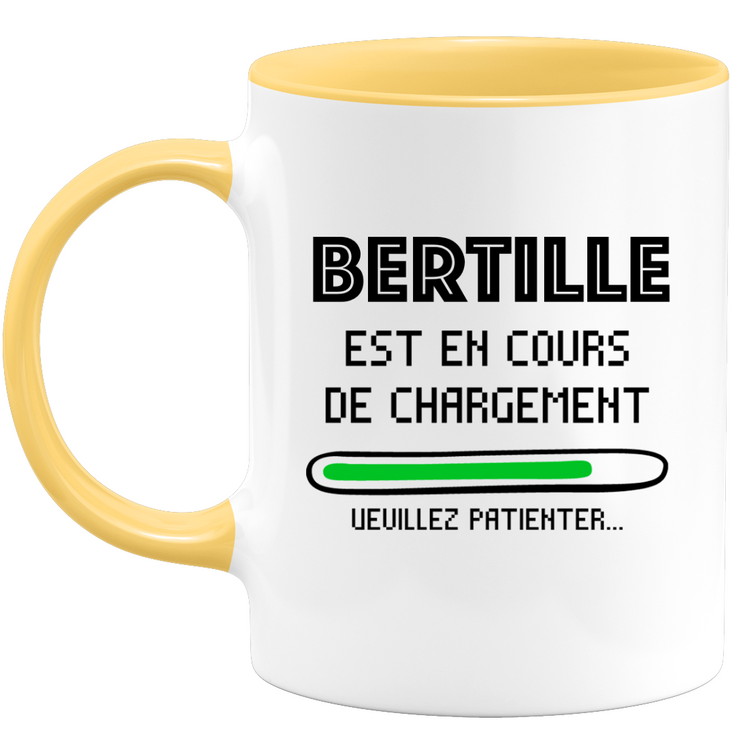 quotedazur - Mug Bertille Est En Cours De Chargement Veuillez Patienter - Cadeau Bertille Prénom Femme Personnalisé - Cadeau Annniversaire Noël Adolescent Collègue