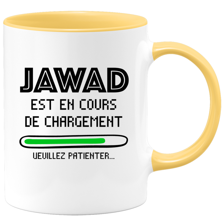 quotedazur - Mug Jawad Est En Cours De Chargement Veuillez Patienter - Cadeau Jawad Prénom Homme Personnalisé - Cadeau Annniversaire Noël Adolescent Collègue