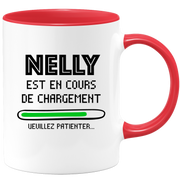 quotedazur - Mug Nelly Est En Cours De Chargement Veuillez Patienter - Cadeau Nelly Prénom Femme Personnalisé - Cadeau Annniversaire Noël Adolescent Collègue