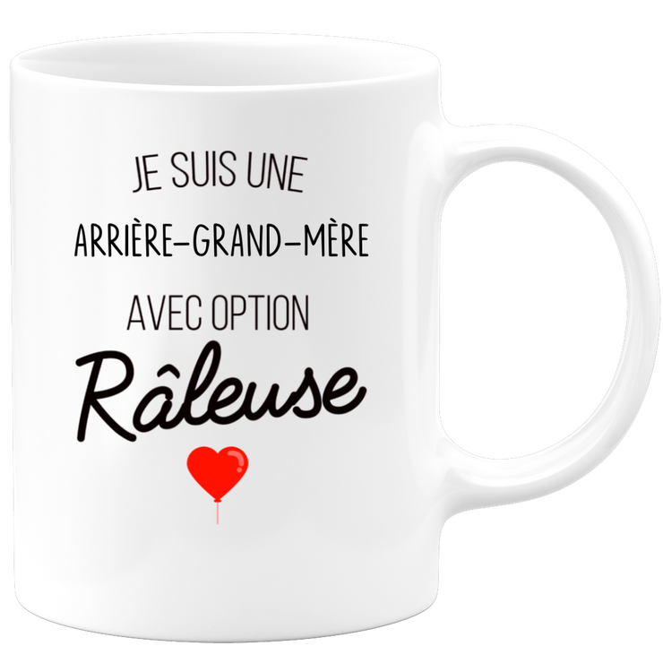 quotedazur - Mug Je Suis Une Arrière-grand-mère Avec Option Râleuse - Cadeau Idéal Pour Arrière-grand-mère - Cadeau Personnalisé Pour Femme - Cadeau Original Pour Anniversaire Ou Noël