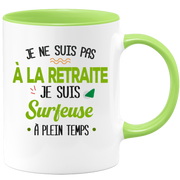 quotedazur - Mug Retraite Je Suis Surfeuse - Cadeau Humour Sport - Idée Cadeau Retraite Original Surf - Tasse Surfeuse - Départ Retraite Anniversaire Ou Noël