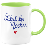 quotedazur - Mug Salut Les Moches - Cadeau Collègue Retraite - Idée Cadeau Original, Femme - Tasse Couple Saint Valentin - Gadget Geek Homme - Idéal Anniversaire Soeur Ou Meilleure Amie