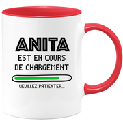 quotedazur - Mug Anita Est En Cours De Chargement Veuillez Patienter - Cadeau Anita Prénom Femme Personnalisé - Cadeau Annniversaire Noël Adolescent Collègue