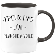 quotedazur - Mug Je Peux Pas J'ai Planche a voile - Cadeau Humour Sport - Idée Cadeau Original - Tasse Planche a voile - Idéal Pour Anniversaire Ou Noël