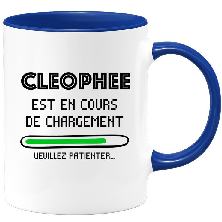 quotedazur - Mug Cleophee Est En Cours De Chargement Veuillez Patienter - Cadeau Cleophee Prénom Femme Personnalisé - Cadeau Annniversaire Noël Adolescent Collègue