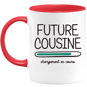 quotedazur - Mug Future Cousine 2024 Chargement En Cours - Cadeau Future Cousine - Surprise Annonce Grossesse Garçon/Fille Naissance Bébé