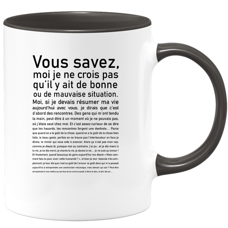 quotedazur - Mug Vous Savez Bonne Ou Mauvaise Situation - Cadeau Collègue Retraite - Idée Cadeau Original Femme - Tasse Couple Saint Valentin - Gadget Geek - Idéal Anniversaire Soeur Meilleure Amie