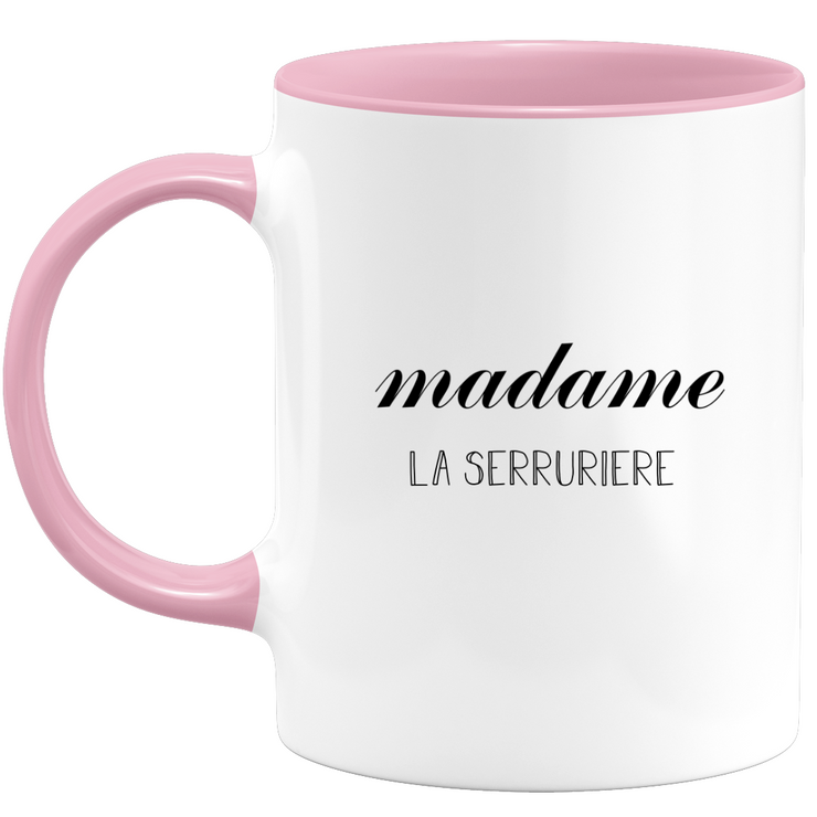 quotedazur - Mug Madame La Serruriere - Cadeau Pour Serruriere - Cadeau Personnalisé Pour Femme - Cadeau Original Anniversaire Ou Noël
