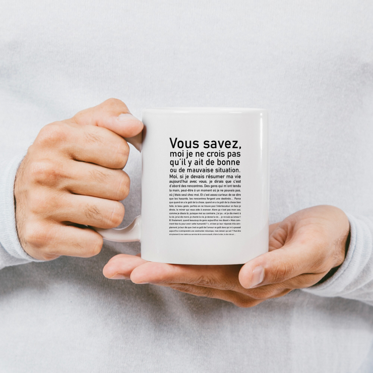 quotedazur - Mug Vous Savez Bonne Ou Mauvaise Situation - Cadeau Collègue Retraite - Idée Cadeau Original Femme - Tasse Couple Saint Valentin - Gadget Geek - Idéal Anniversaire Soeur Meilleure Amie