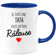 quotedazur - Mug Je Suis Une Tata Avec Option Râleuse - Cadeau Idéal Pour Tata - Cadeau Personnalisé Pour Femme - Cadeau Original Pour Anniversaire Ou Noël