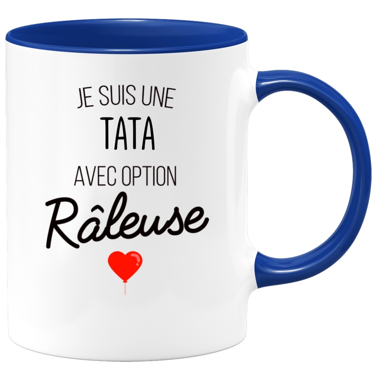 quotedazur - Mug Je Suis Une Tata Avec Option Râleuse - Cadeau Idéal Pour Tata - Cadeau Personnalisé Pour Femme - Cadeau Original Pour Anniversaire Ou Noël