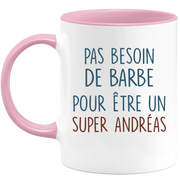 Mug pas besoin de barbe pour être un super Andréas