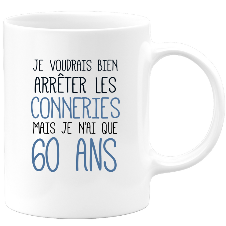 quotedazur 60th Birthday Gift Idea for Men and Women - 60th Birthday Gift Idea - Original Gift Idea, Humor, Funny, Funny, Fun - Mug Cup Coffee Tea