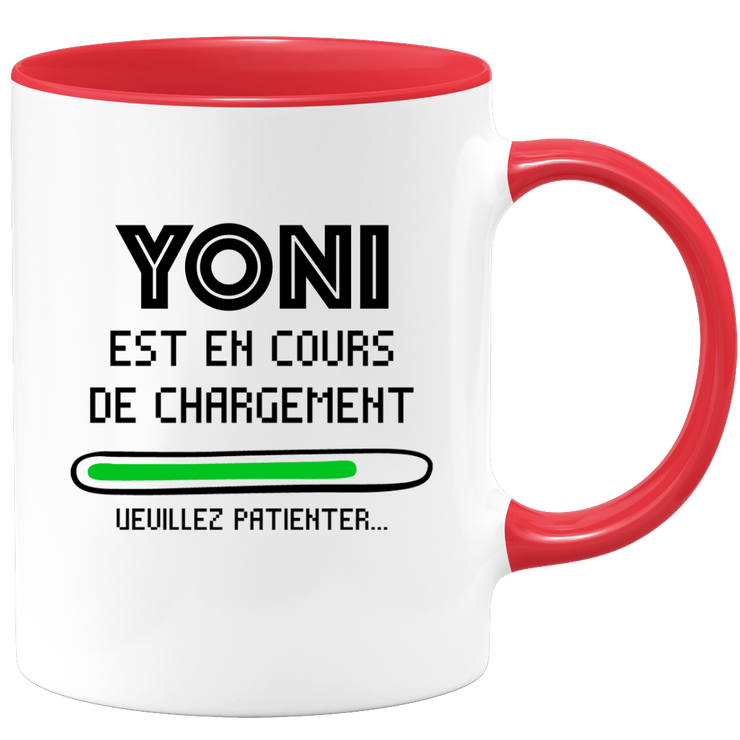 quotedazur - Mug Yoni Est En Cours De Chargement Veuillez Patienter - Cadeau Yoni Prénom Homme Personnalisé - Cadeau Annniversaire Noël Adolescent Collègue