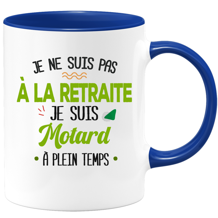 quotedazur - Mug Retraite Je Suis Motard - Cadeau Humour Sport - Idée Cadeau Retraite Original Moto - Tasse Motard - Départ Retraite Anniversaire Ou Noël