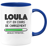 quotedazur - Mug Loula Est En Cours De Chargement Veuillez Patienter - Cadeau Loula Prénom Femme Personnalisé - Cadeau Annniversaire Noël Adolescent Collègue