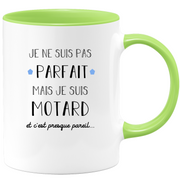 quotedazur - Mug Je Ne Suis Pas Parfait Mais Je Suis Motard - Cadeau Motard Anniversaire, Saint Valentin, Homme Fan Moto, Amour Couple Tasse Biker