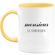 quotedazur - Mug Monsieur Le Chirurgien - Cadeau Humour Métier Travail  - Idée Cadeau Chirurgien Pot De Départ Chef Mutation - Tasse Cadeau Retraite Noël Au Bureau