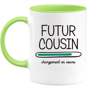 quotedazur - Mug Futur Cousin 2024 Chargement En Cours - Cadeau Futur Cousin - Surprise Annonce Grossesse Garçon/Fille Naissance Bébé