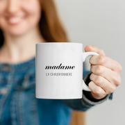 quotedazur - Mug Madame La Chaudronniere - Cadeau Pour Chaudronniere - Cadeau Personnalisé Pour Femme - Cadeau Original Anniversaire Ou Noël