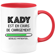 quotedazur - Mug Kady Est En Cours De Chargement Veuillez Patienter - Cadeau Kady Prénom Femme Personnalisé - Cadeau Annniversaire Noël Adolescent Collègue