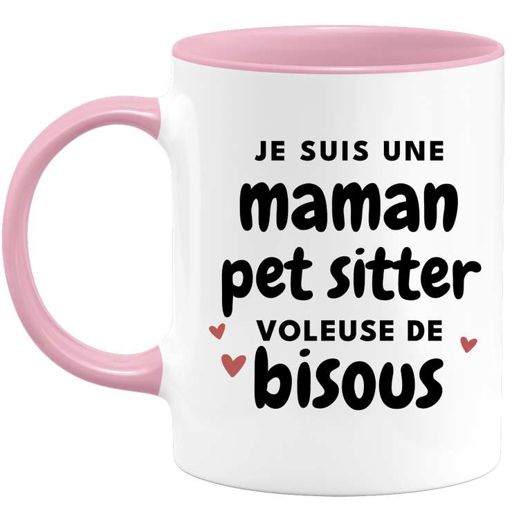 quotedazur - Mug I'm A Mom Pet Sitter Kiss Thief - Original Mother's Day Gift - Gift Idea For Mom Birthday - Gift For Future Mom Birth