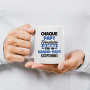 quotedazur - Mug Chaque Papy Formidable Se Révèle Être Un Grand-Papy Exceptionnel - Cadeau Futur Grand-Papy - Surprise Annonce Grossesse Garçon/Fille Naissance Bébé Gender Reveal