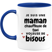 quotedazur - Mug I am a kiss-stealing taxi driver mom - Original Mother's Day Gift - Gift Idea For Mom Birthday - Gift For Future Mom Birth