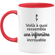 quotedazur - Mug Voilà À Quoi Ressemble Une Infirmière Incroyable - Cadeau Pour Infirmière - Cadeau Personnalisé Pour Femme - Cadeau Original Anniversaire Ou Noël