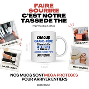 quotedazur - Mug Chaque Grand-Pépé Formidable Se Révèle Être Un Arrière-Grand-Pépé Exceptionnel - Cadeau Futur Arrière-Grand-Pépé - Surprise Annonce Grossesse Garçon/Fille Naissance Bébé Gender Reveal