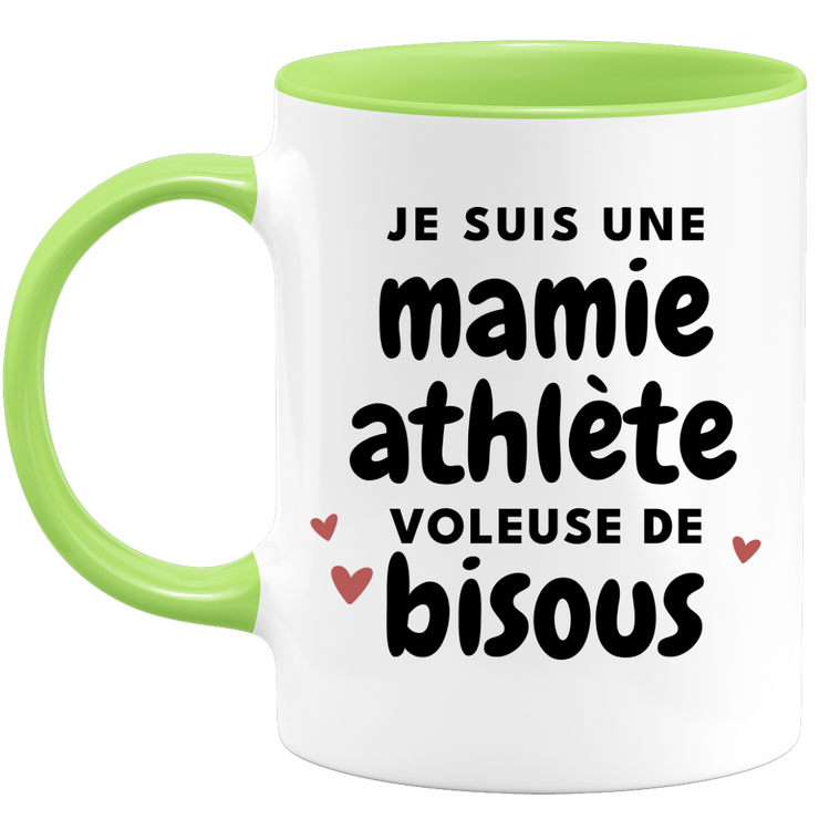 quotedazur - Mug Je Suis Une Mamie Athlète Voleuse De Bisous - Cadeau