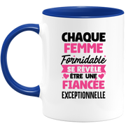 quotedazur - Mug Chaque Femme Formidable Révèle Être Une Fiancée Exceptionnelle - Cadeau Future Fiancée - Surprise Annonce Grossesse Garçon/Fille Naissance Bébé Gender Reveal