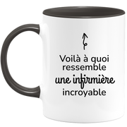 quotedazur - Mug Voilà À Quoi Ressemble Une Infirmière Incroyable - Cadeau Pour Infirmière - Cadeau Personnalisé Pour Femme - Cadeau Original Anniversaire Ou Noël